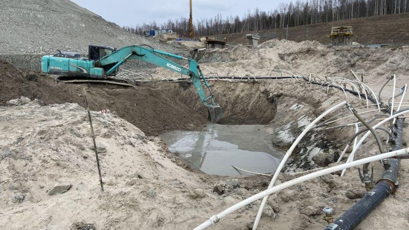 Усть Луга Траншея